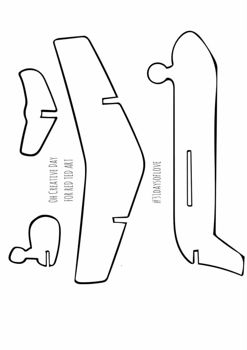 Love Is In The Air DIY Airplane Printables Red Ted Art Kids Crafts Love Is In The Air DIY Airplane Printables Red Ted Art Kids Crafts
