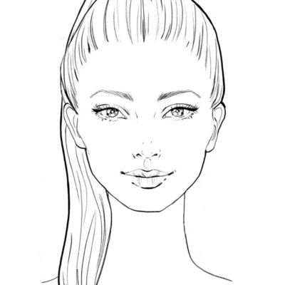 Makeup Face Chart Face Chart Practice Sheets Printable Makeup Practice Sheets Blank Face Chart Printable Blank Make Up Chart Download Etsy