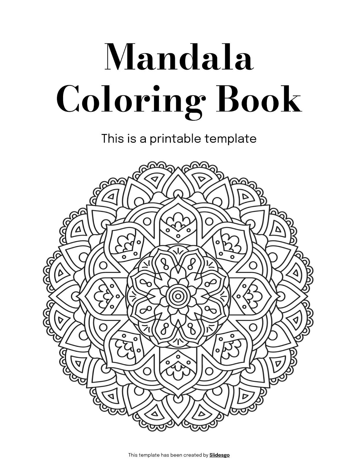 Mandala Coloring Activities Printable In PDF Format