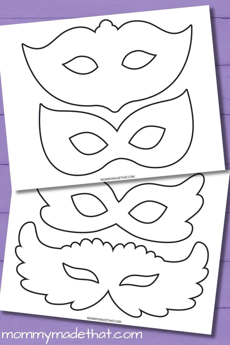 Masquerade And Mardi Gras Mask Templates Free Printables  Masquerade And Mardi Gras Mask Templates Free Printables