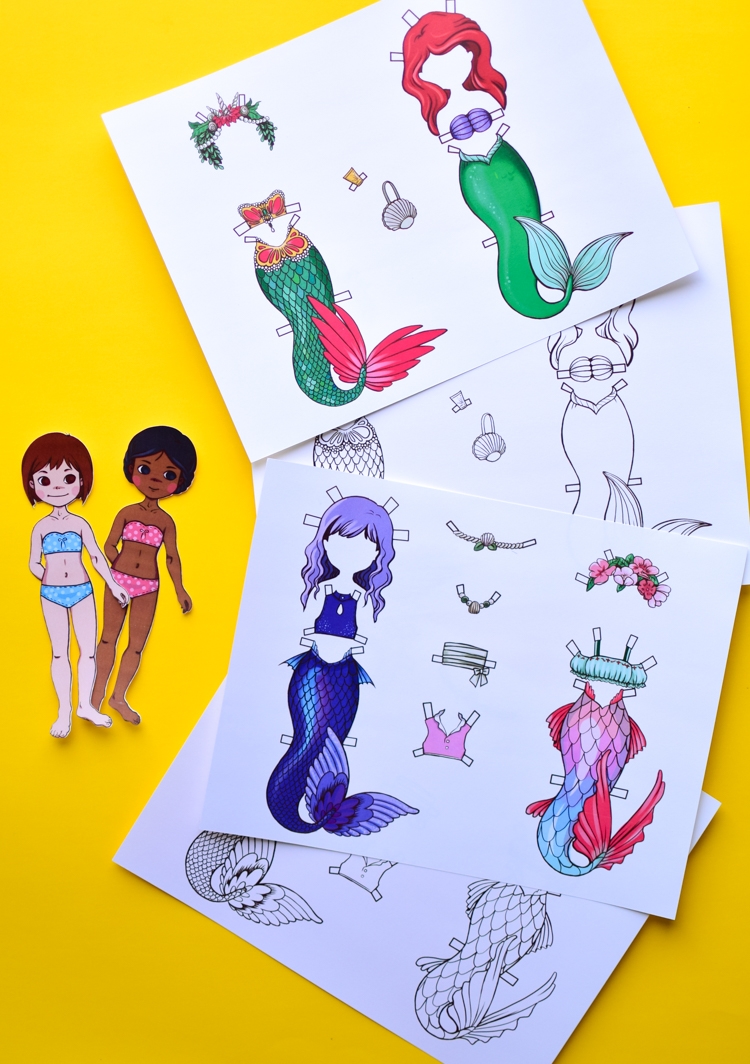 printable paper doll template