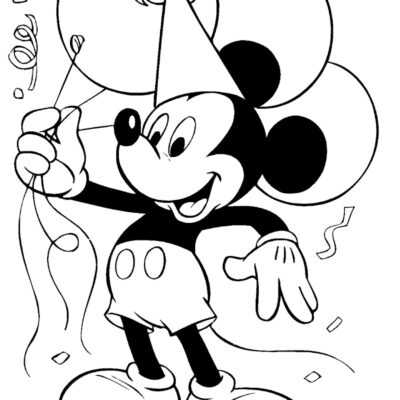 Mickey Mouse Coloring Pages 50 Page Coloring Book With Cover Etsy