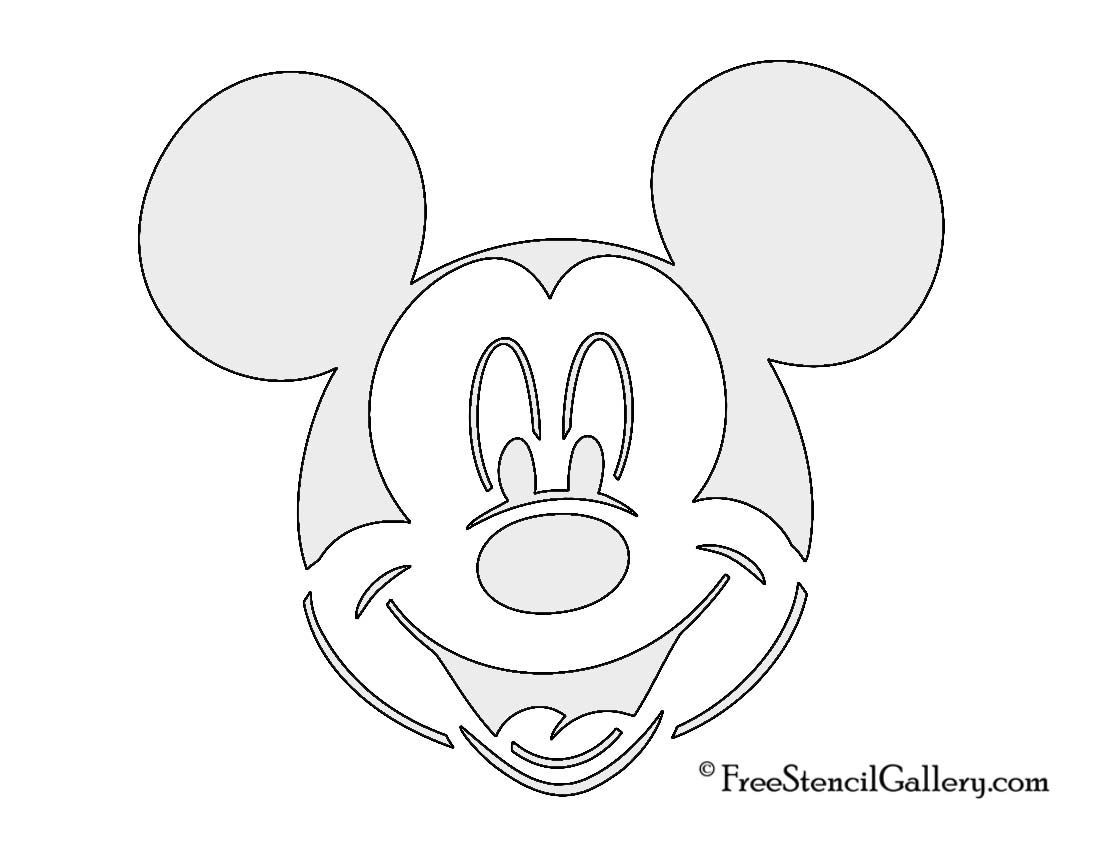 Mickey Mouse Stencil 8 Free PDF Printables Printablee