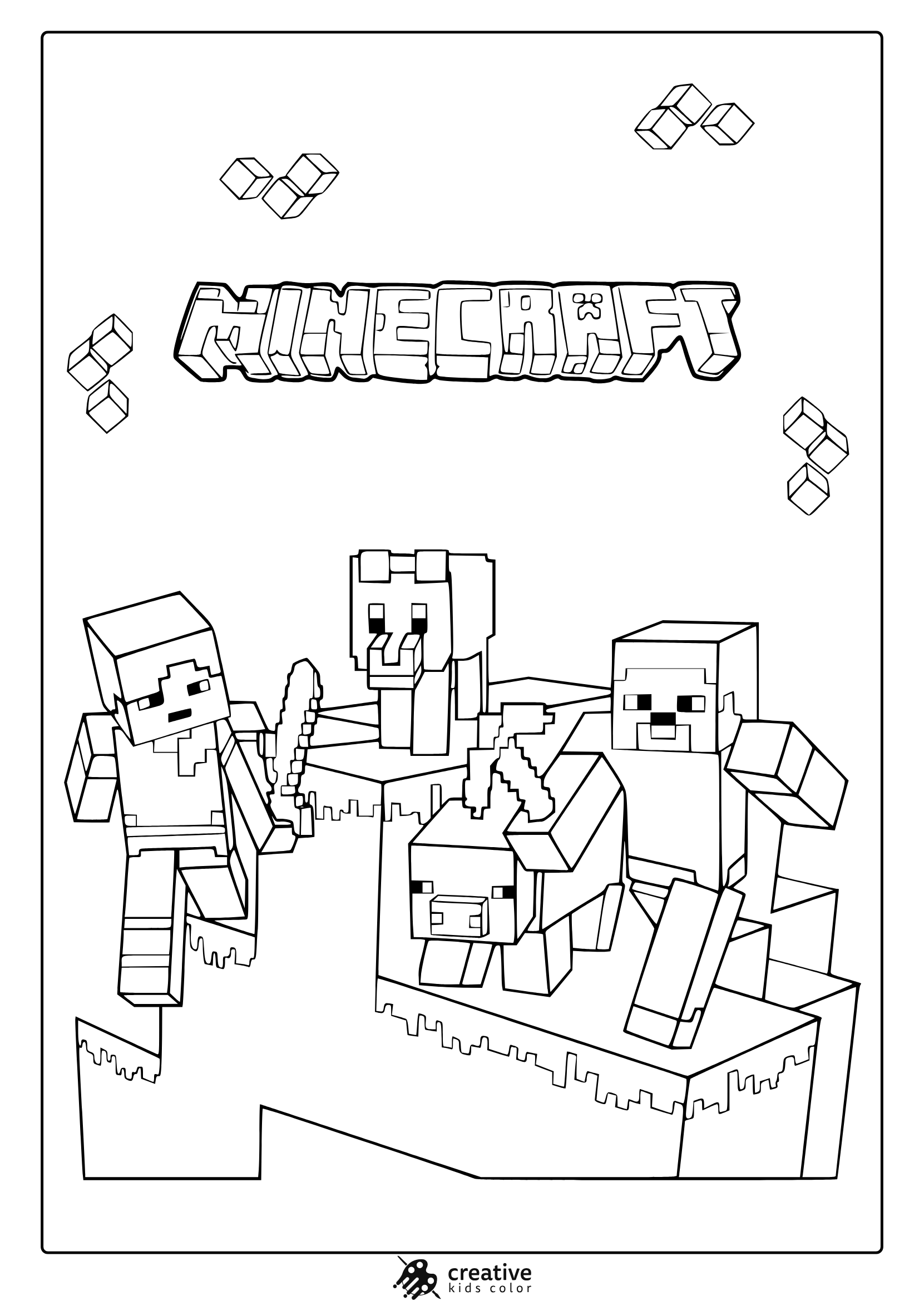 Minecraft Coloring Pages 30 Free Printable PDF  Minecraft Coloring Pages 30 Free Printable PDF