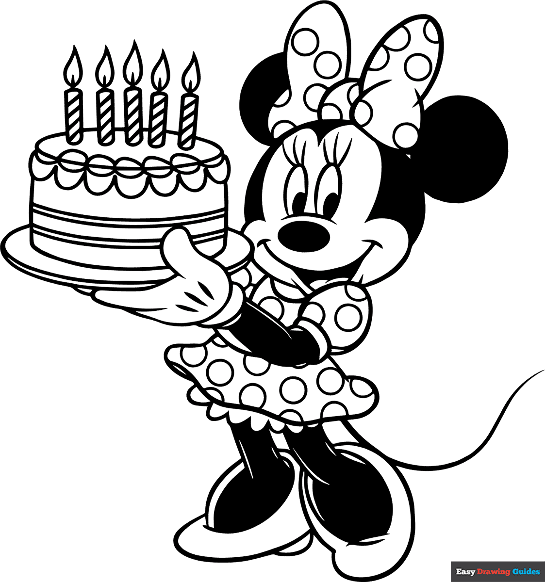 minnie mouse printable coloring pages