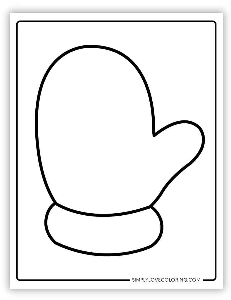 Mitten Templates Free PDF Printables Simply Love Coloring
