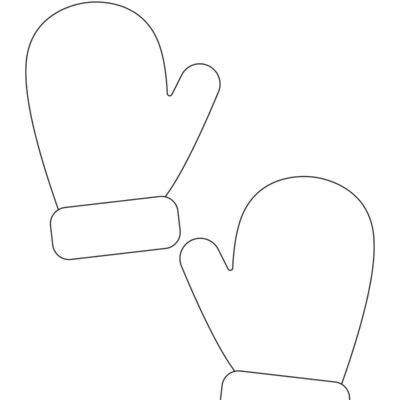 Mittens Template Childhood Magic