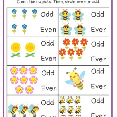 Odd And Even Numbers Worksheets