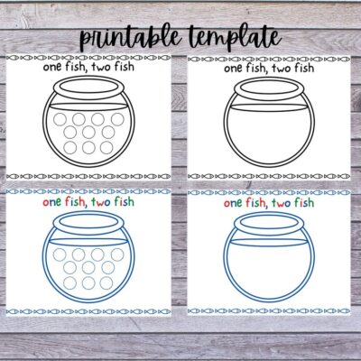 One Fish Two Fish Printable Templates Etsy