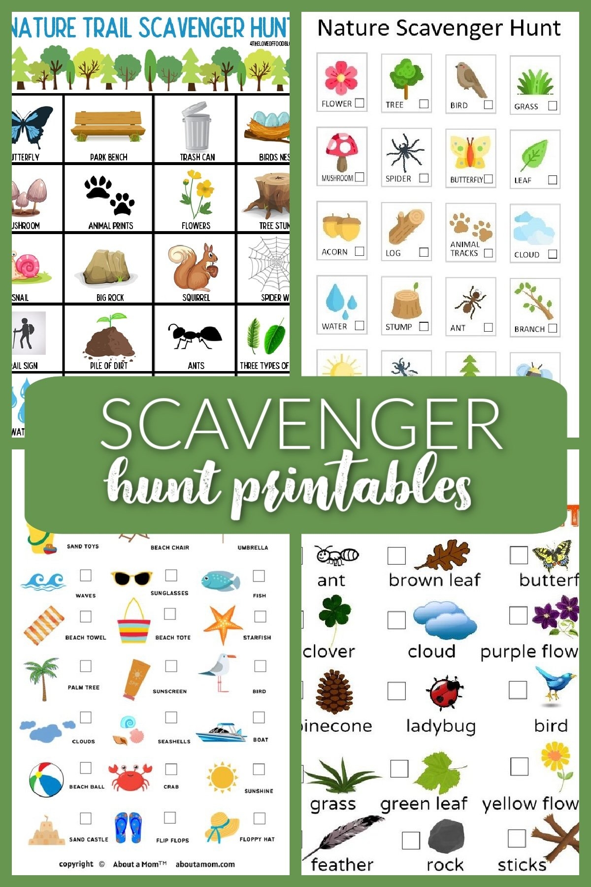 Outdoor Nature Scavenger Hunt Printables Ideas For Kids