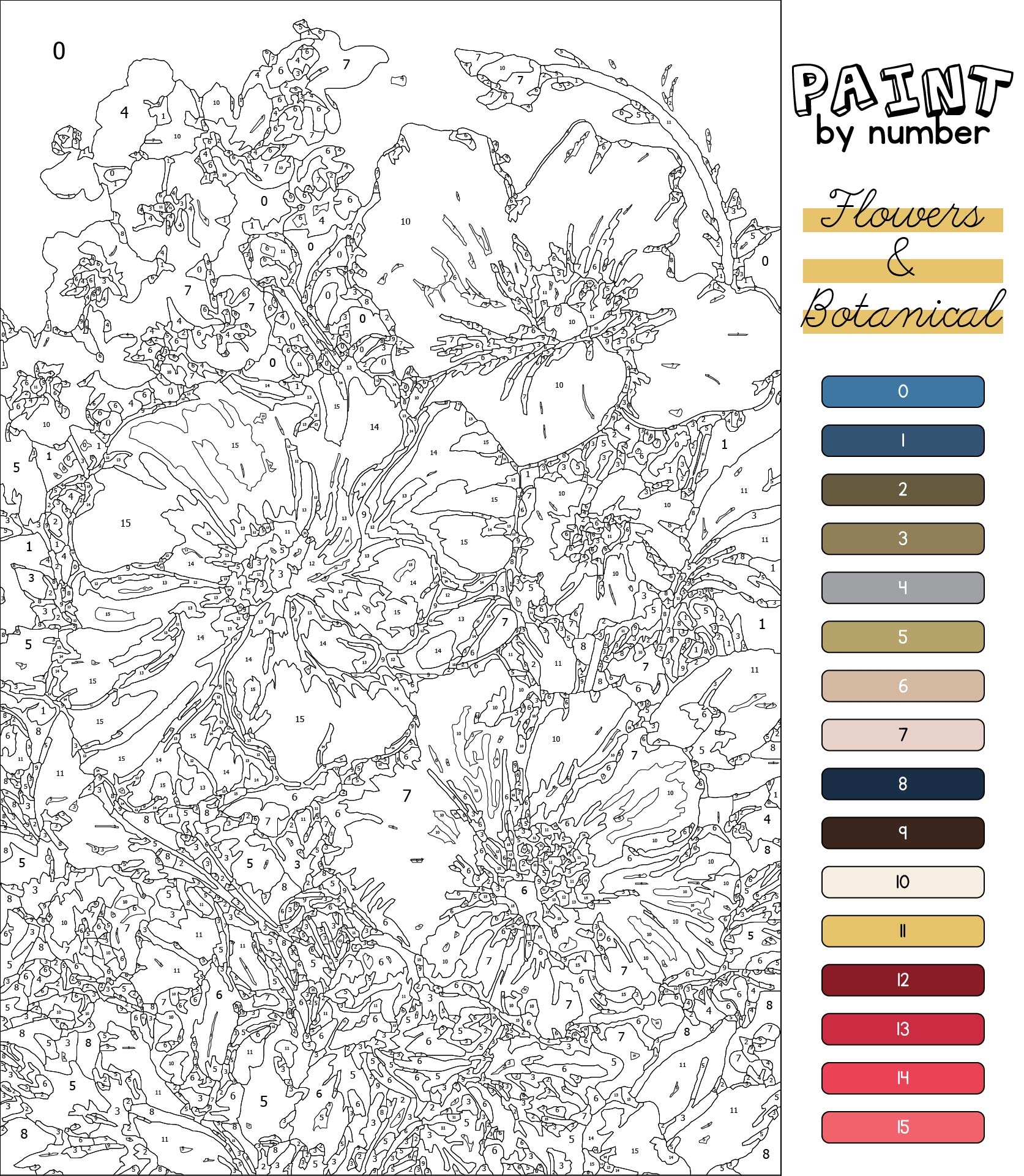 paint by numbers free printable