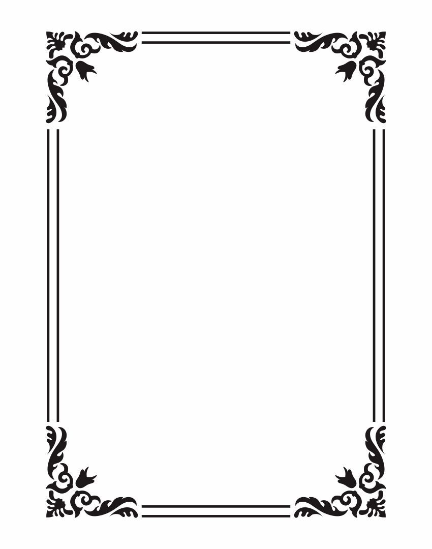 Paper Frame Template 10 Free PDF Printables Printablee