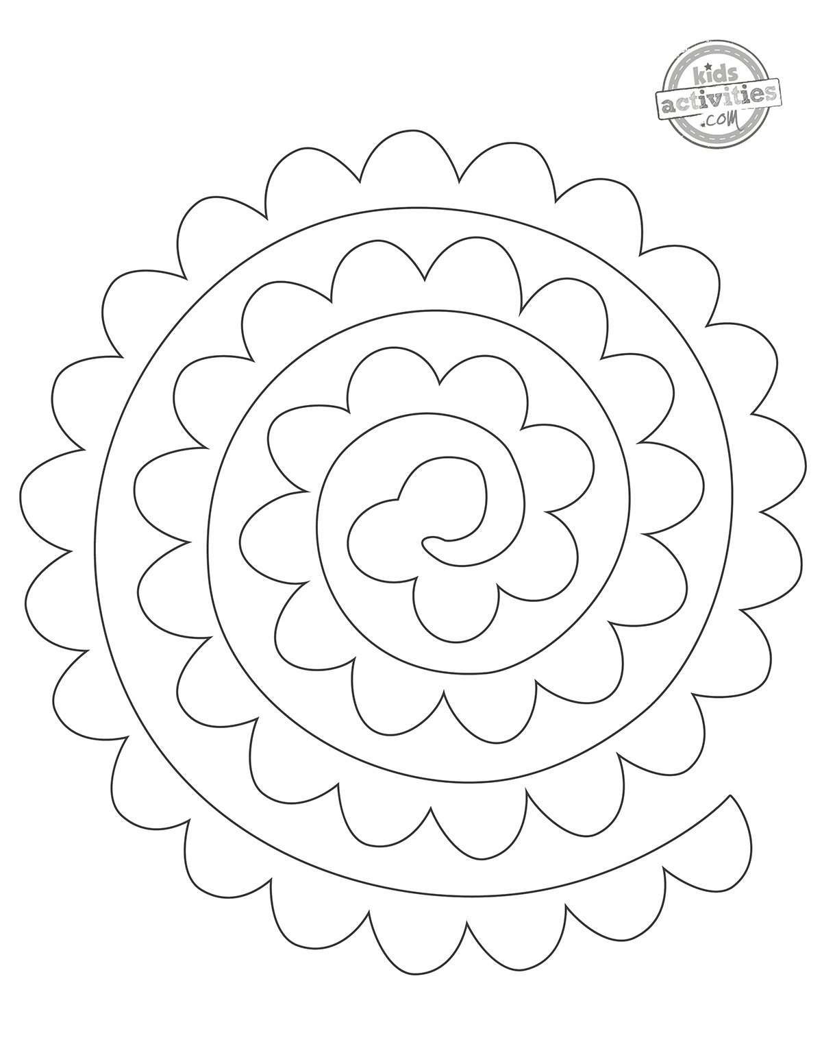 Paper Roses Free Printable Templates Kids Activities Blog Paper Roses Free Printable Templates Kids Activities Blog