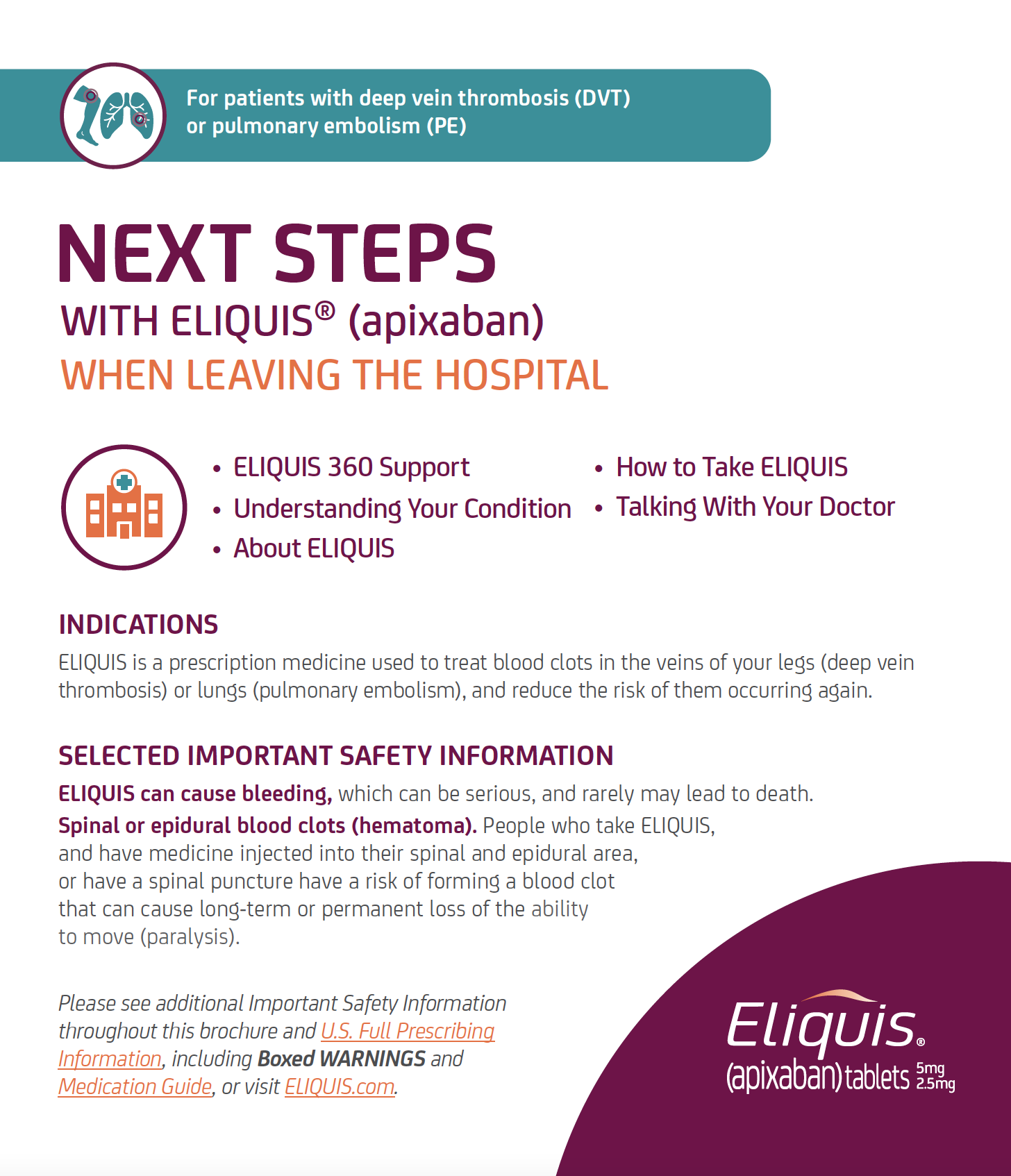 Patient Physician Resources Rx ELIQUIS apixaban For HCPs Patient Physician Resources Rx ELIQUIS apixaban For HCPs