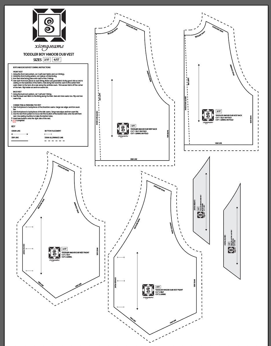 template printable vest pattern template printable vest pattern