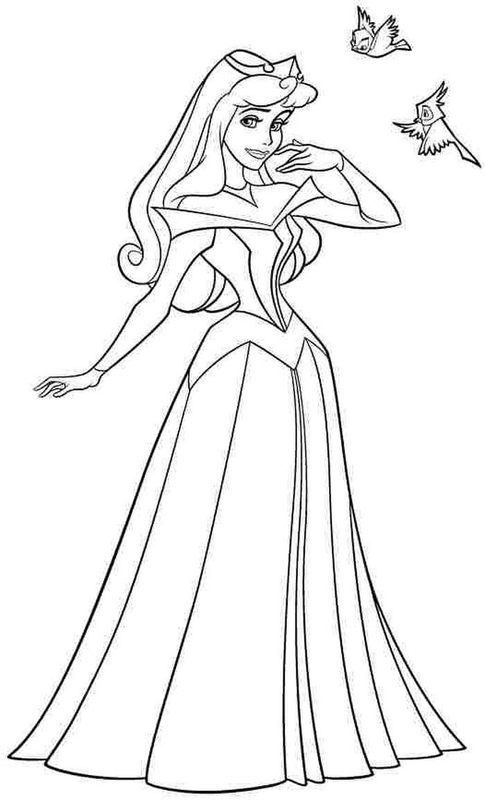 Princess Aurora Coloring Pages PDF ColoringFile Princess Aurora Coloring Pages PDF ColoringFile
