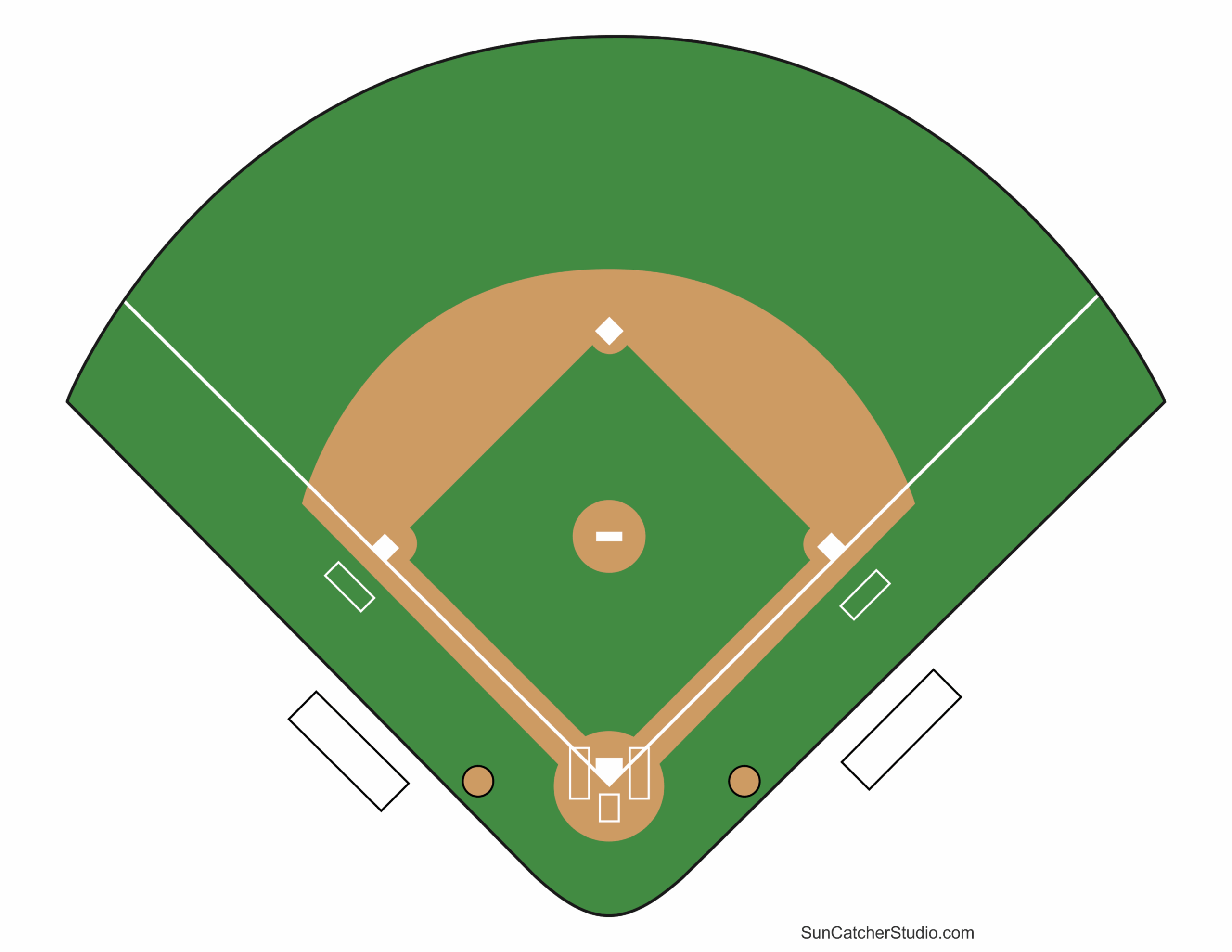 Printable Baseball Field Diagram Softball Diamond Templates Free Printables Monograms Design Tools Patterns DIY Projects