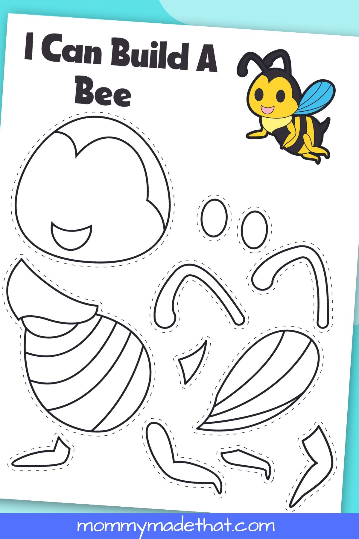 bee template printable