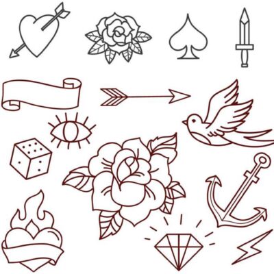 Printable Beginner Tattoo Stencils Printable Party Favors