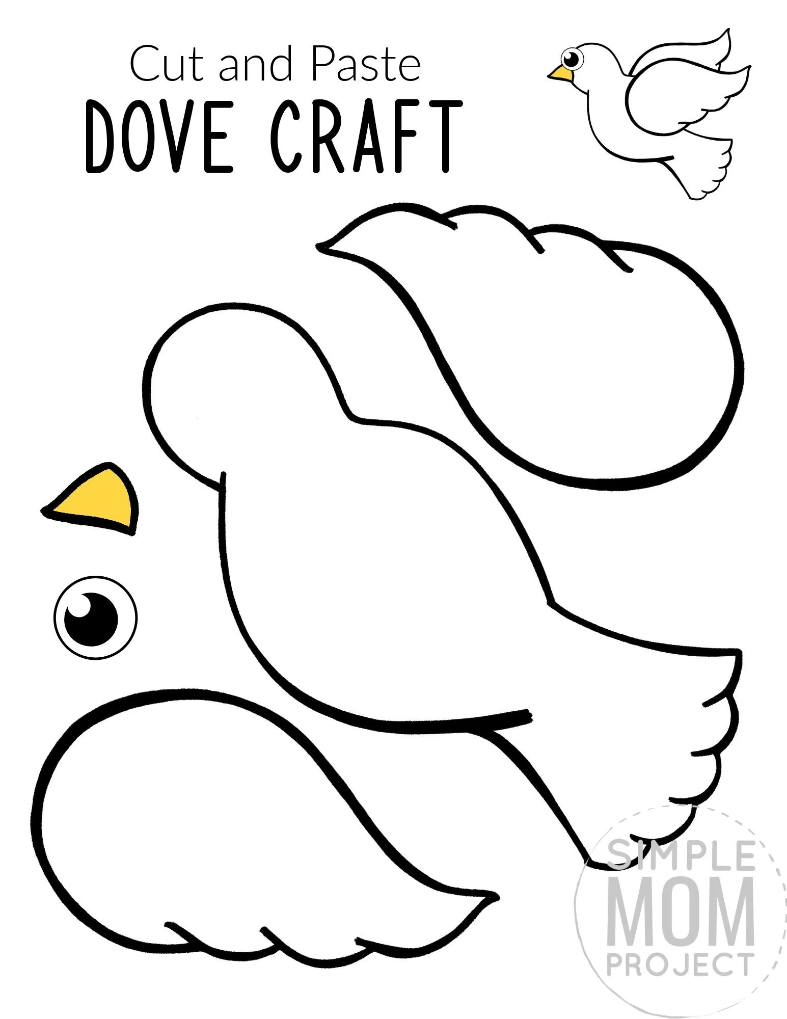 Printable Bird Craft Templates Simple Mom Project