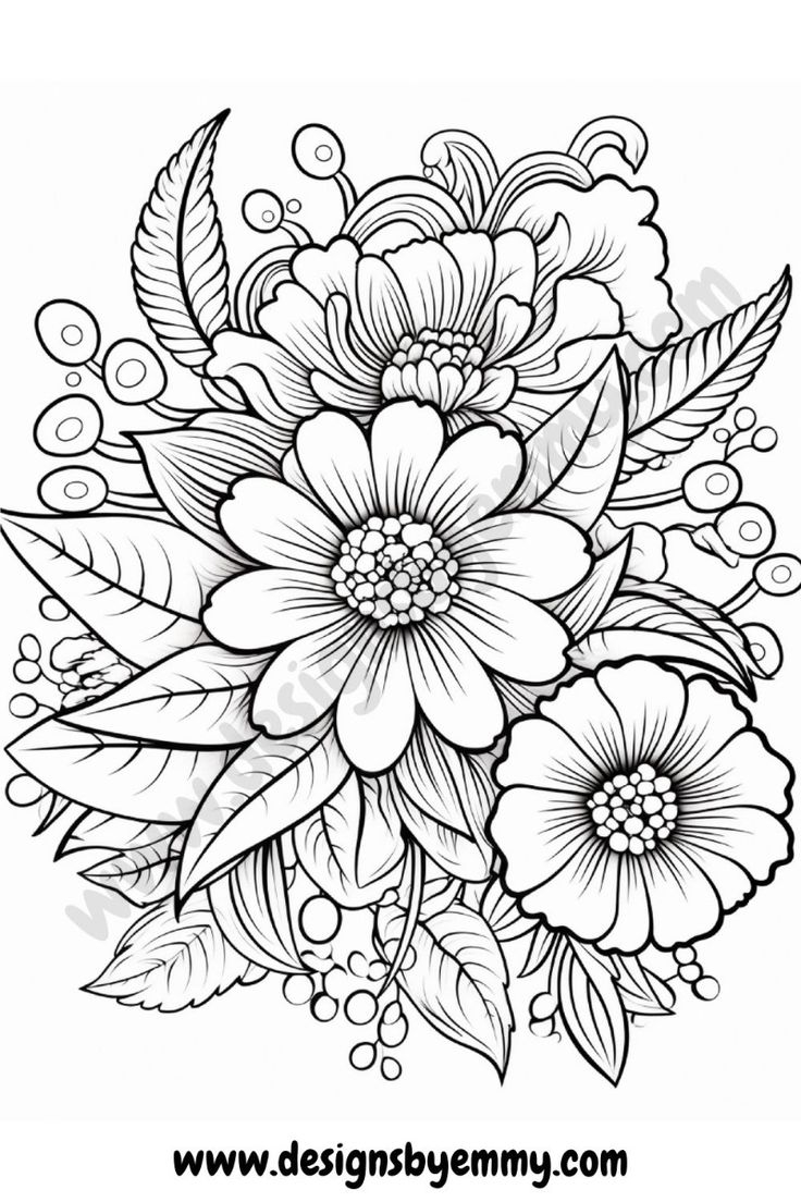 coloring pages printable flowers coloring pages printable flowers