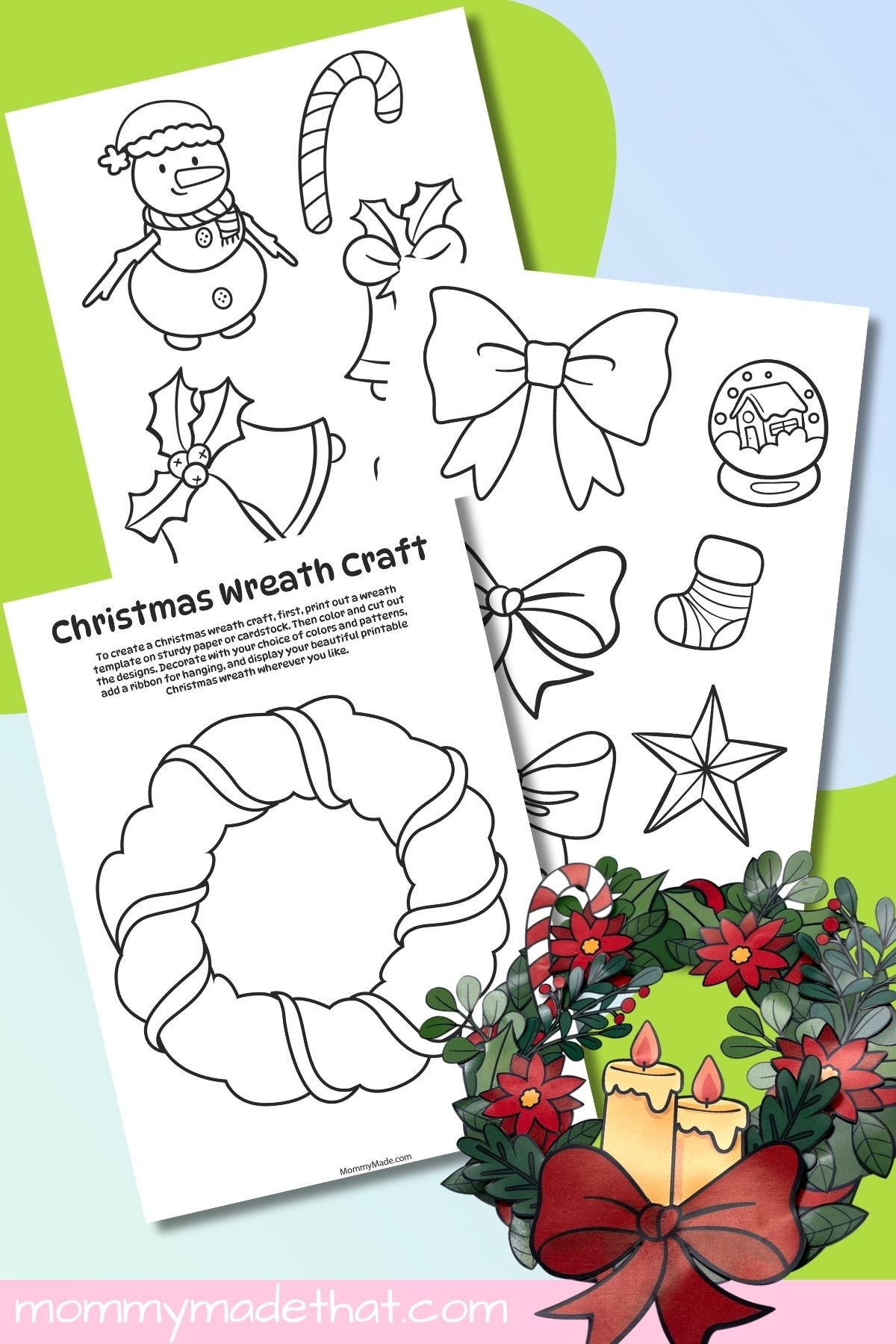 printable wreath template