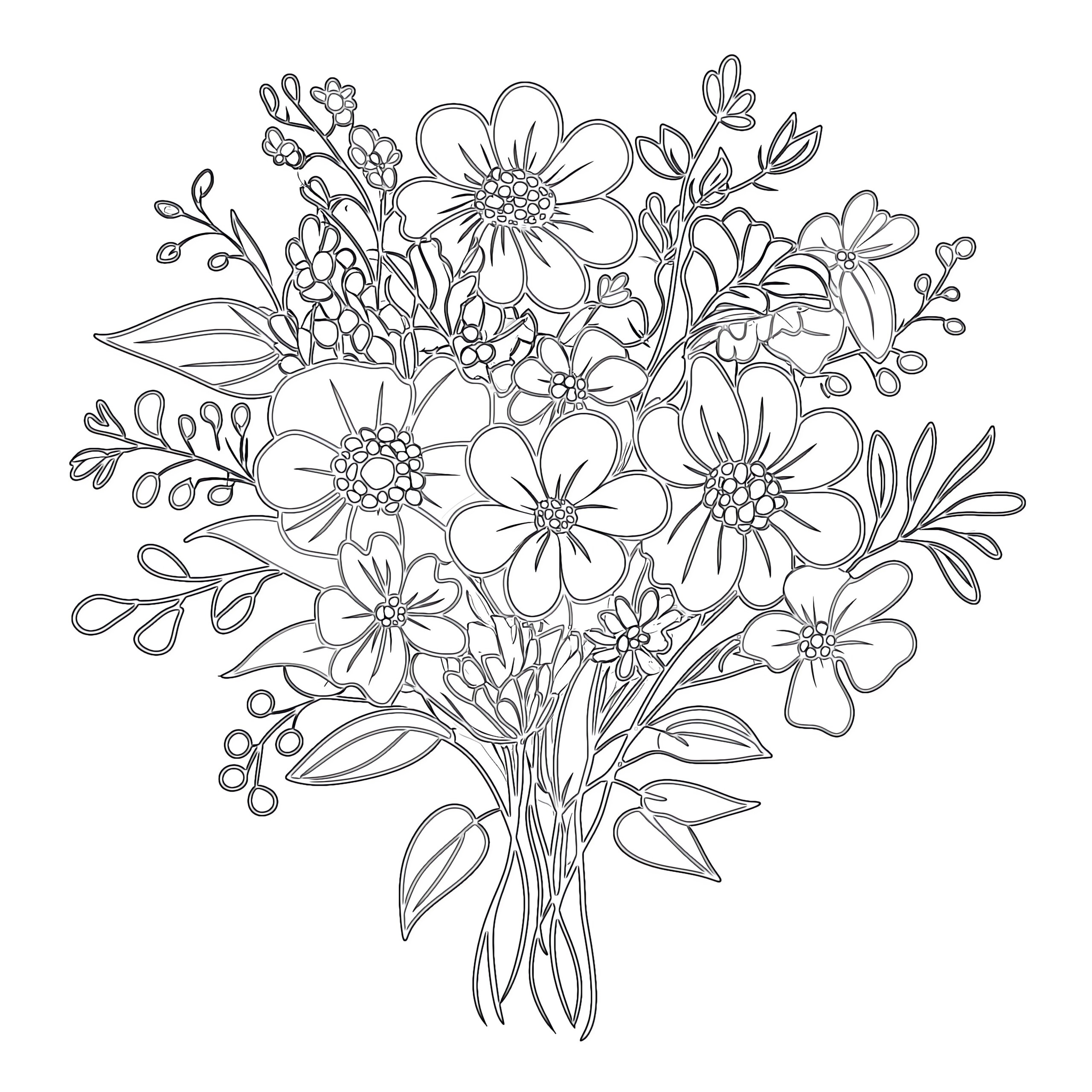 printable coloring pages flowers