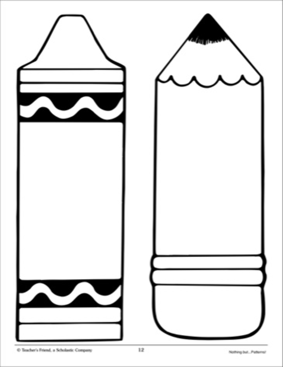 Printable Crayon Pattern Printable Party Favors