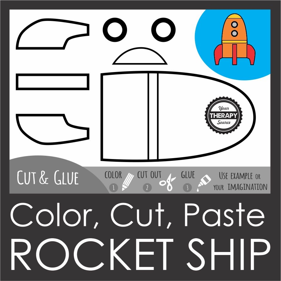 Printable Cut Out Rocket Template FREE Printable Your Therapy Source Printable Cut Out Rocket Template FREE Printable Your Therapy Source