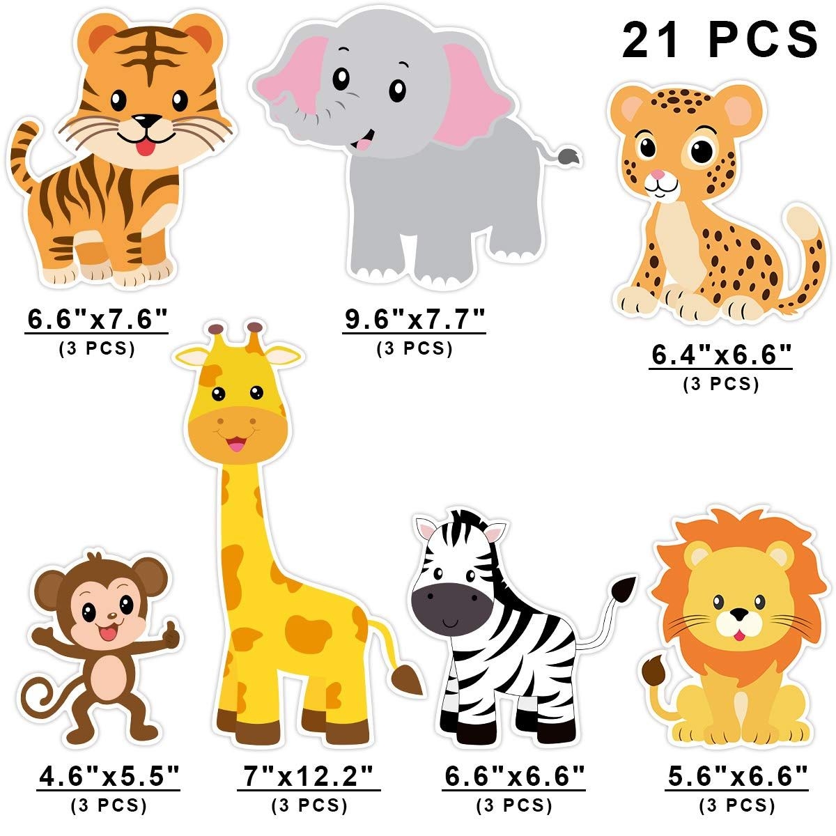 Printable Cutouts Of Animals Printable Party Favors