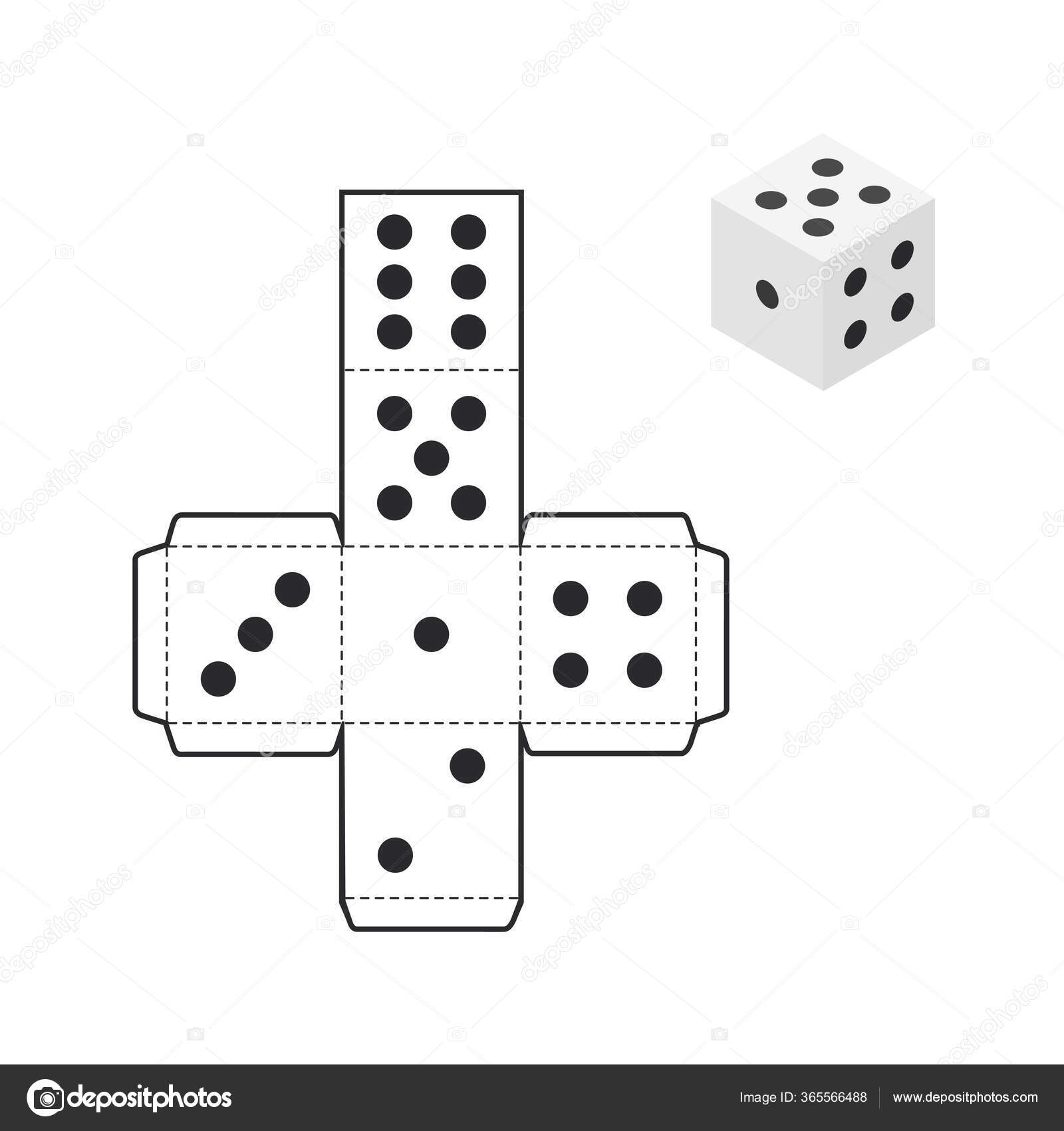 dice printable template