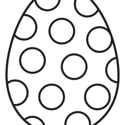 Printable Easter Egg Template And Colouring Page PDF