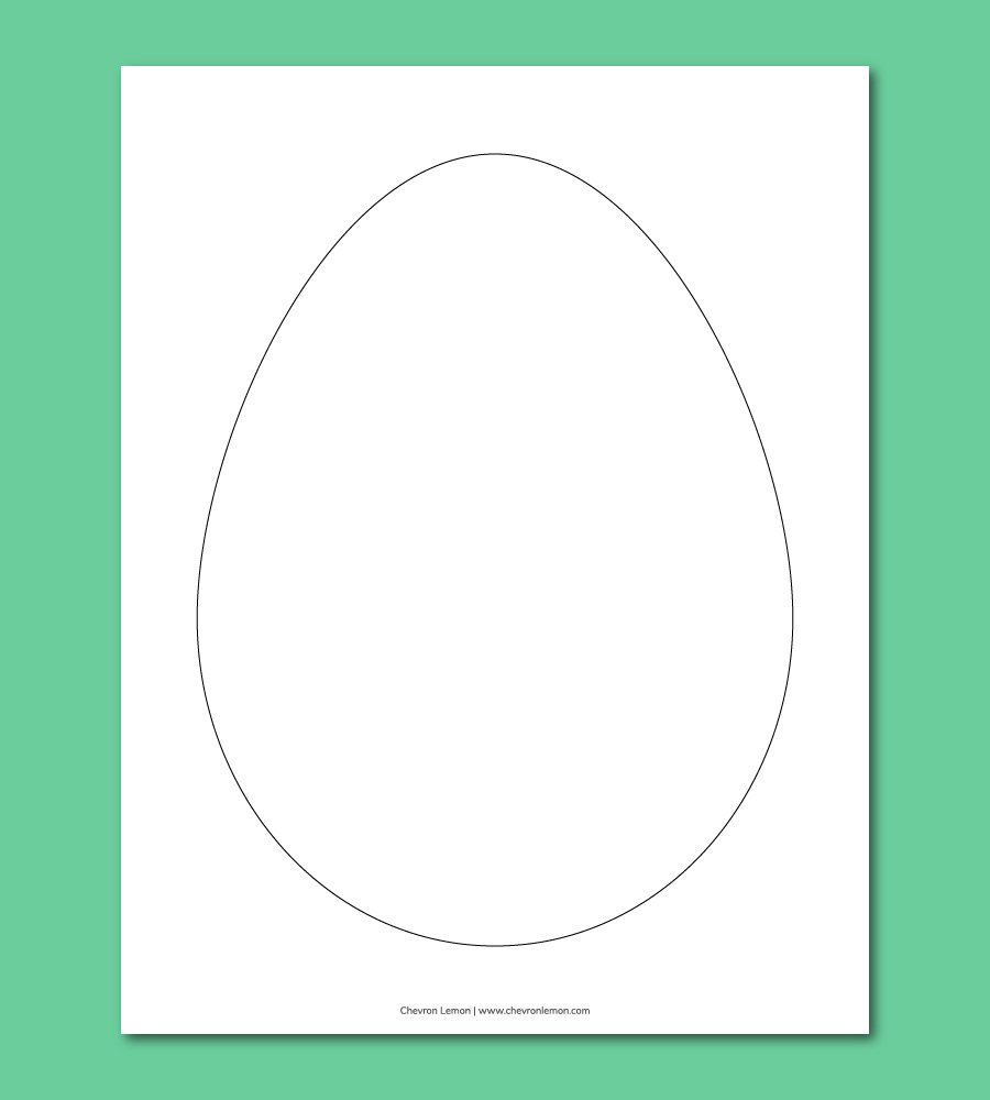 printable egg template