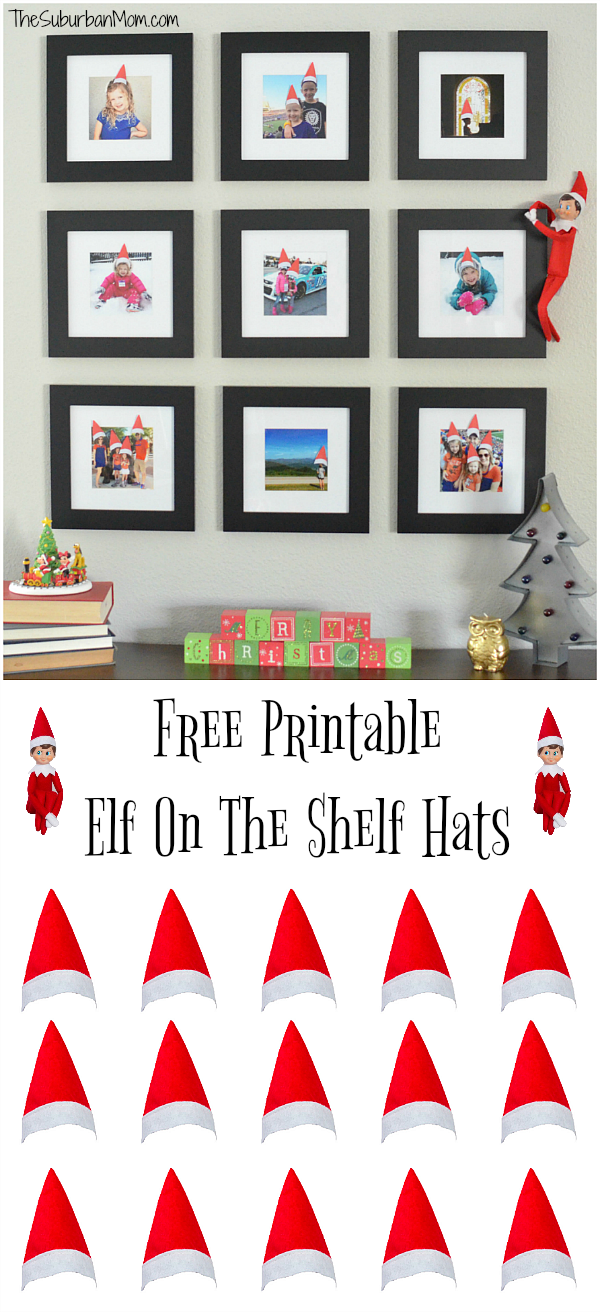 Printable Elf On The Shelf Hats For Family Photos The Suburban Mom Printable Elf On The Shelf Hats For Family Photos The Suburban Mom