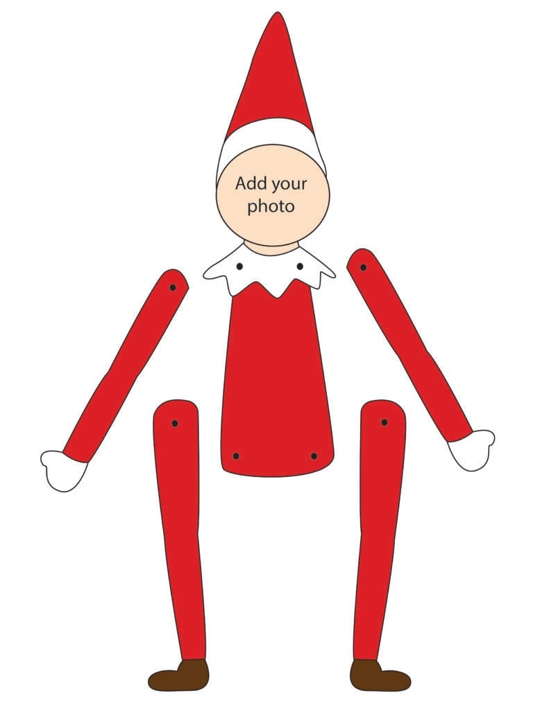 elf template printable