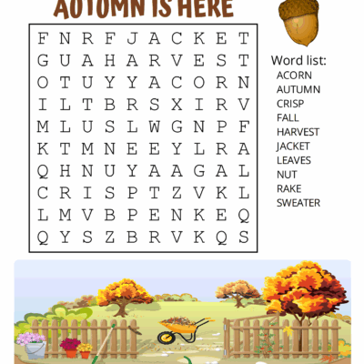 Printable Fall Word Search Puzzles Autumn Word Search Free Printables Monograms Design Tools Patterns DIY Projects