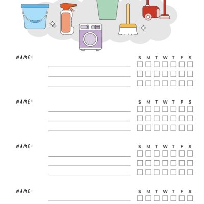 Printable Family Chore Chart IMOM