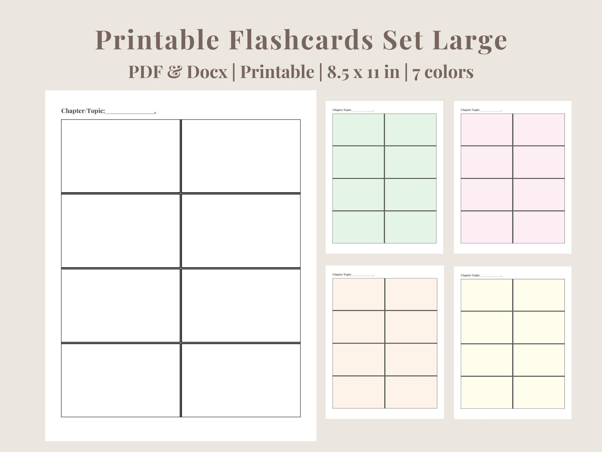 Printable Flashcards Editable Flashcards 4 Blank Flashcards Per Page 7 Colors PDF Printable Editable Word Doc Digital Download Etsy Printable Flashcards Editable Flashcards 4 Blank Flashcards Per Page 7 Colors PDF Printable Editable Word Doc Digital Download Etsy