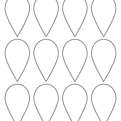 Printable Flower Petal Templates For Making Paper Flowers