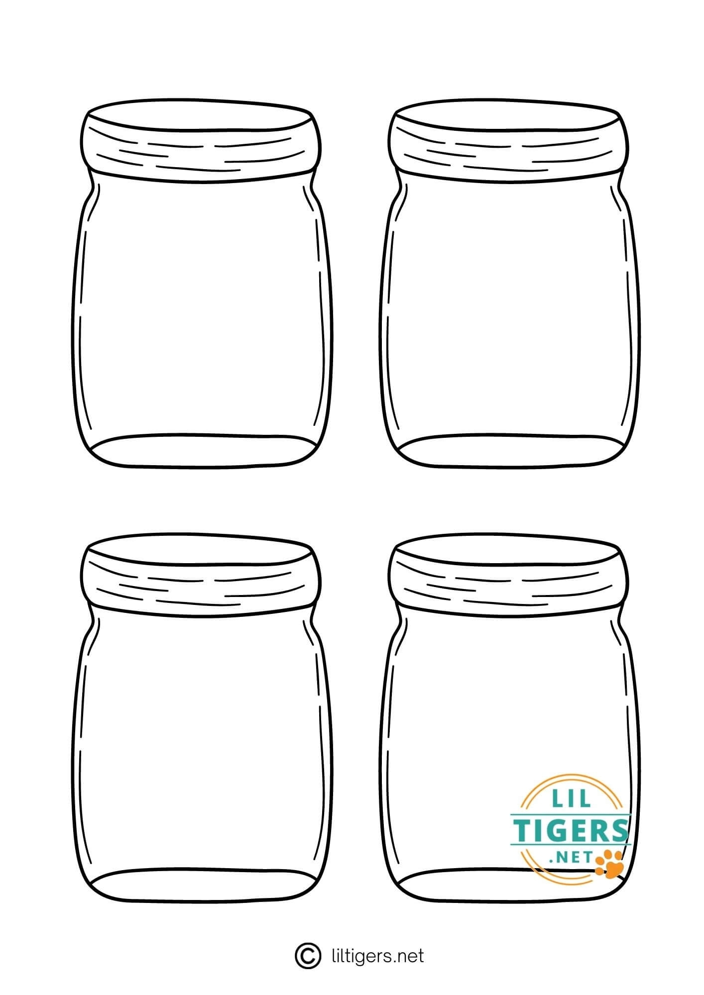 Printable Jars Printable Party Favors Printable Jars Printable Party Favors