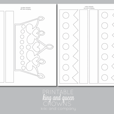 Printable Kings And Queens Crowns A Fun DIY For Make Believe Play The Crafting Chicks