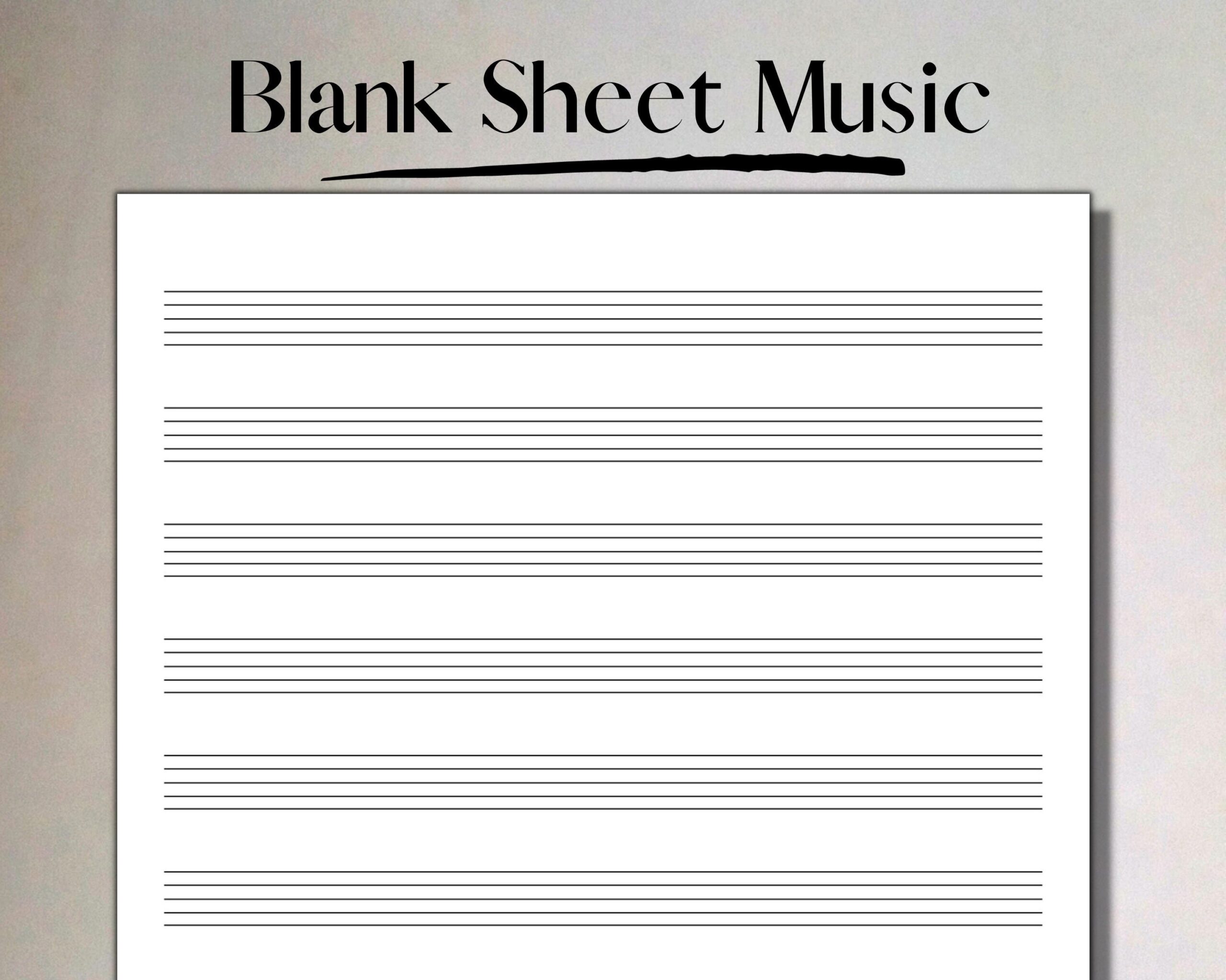 printable musical staff paper
