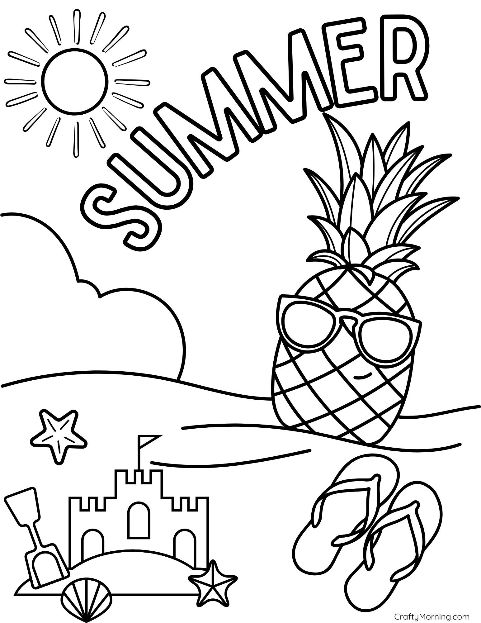 free printable coloring pages summer free printable coloring pages summer