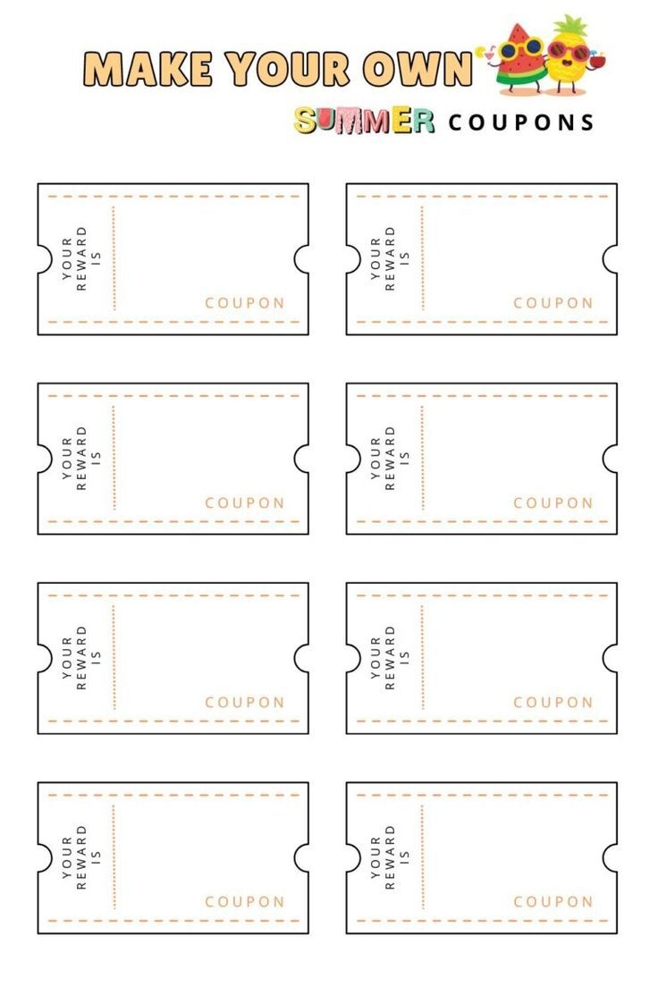 free coupon templates printable