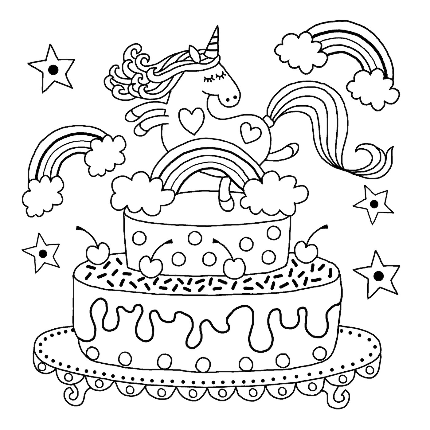 Printable Unicorn Colouring Pages For Kids Michael O Mara Books