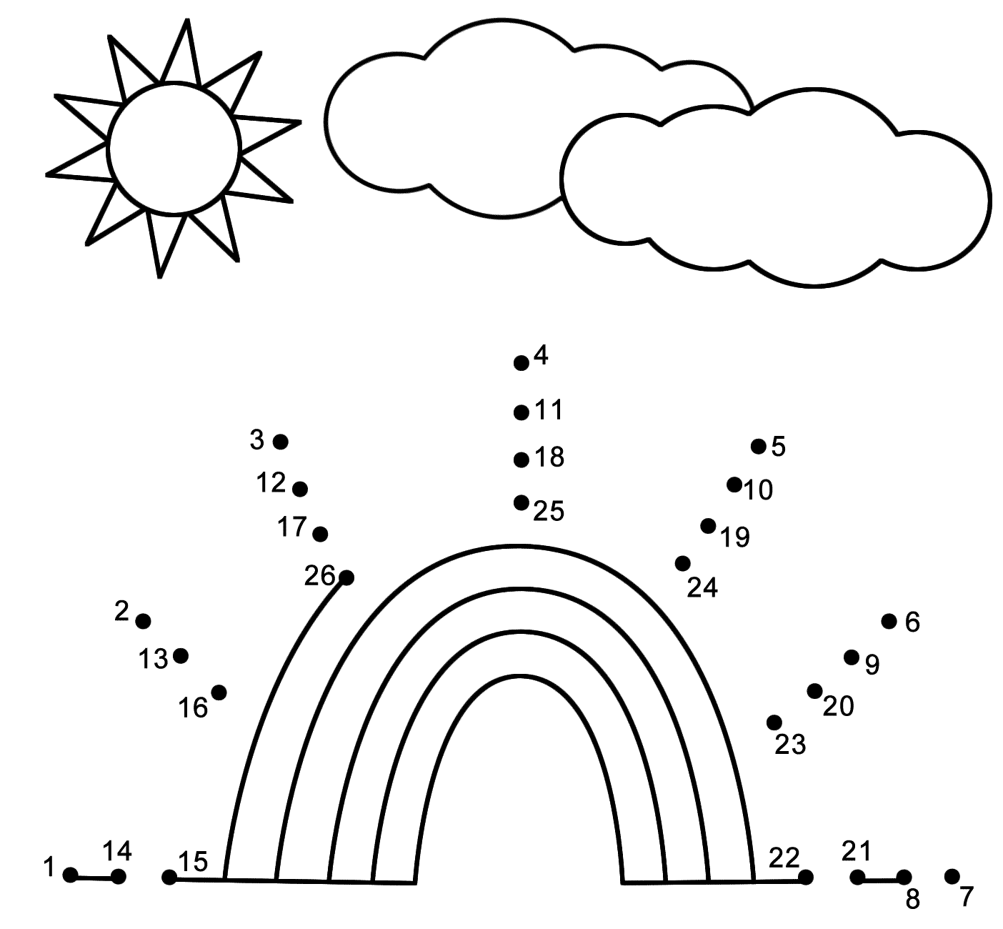 Rainbow Connect The Dots Count By 1 s Spring  Rainbow Connect The Dots Count By 1 s Spring