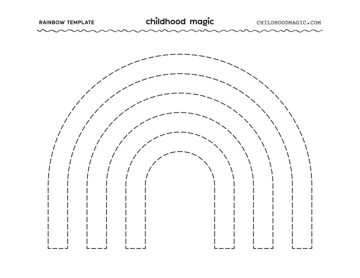 rainbow template printable