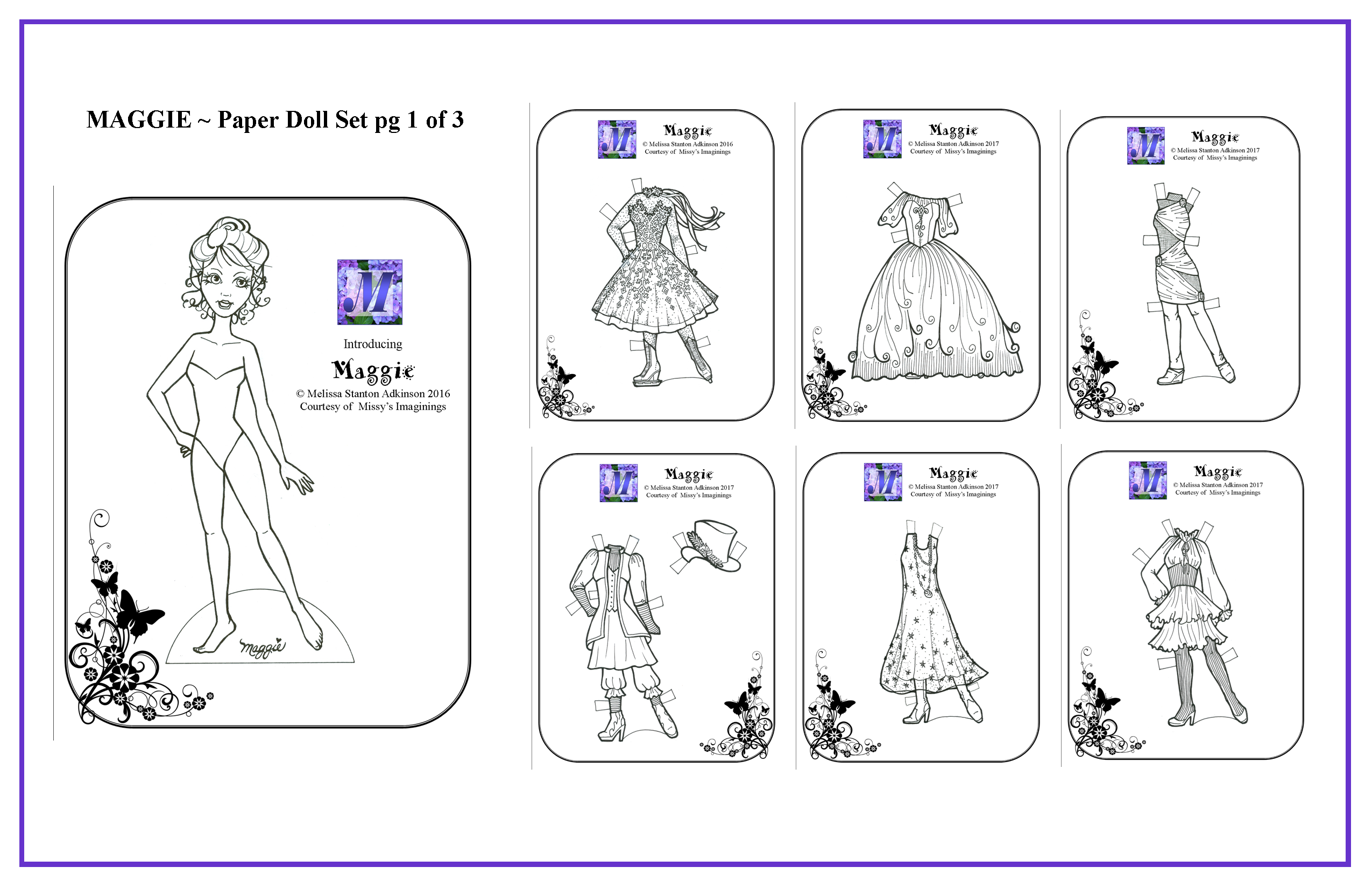 Ready To Print Paper Doll Sets Missy s Imaginings