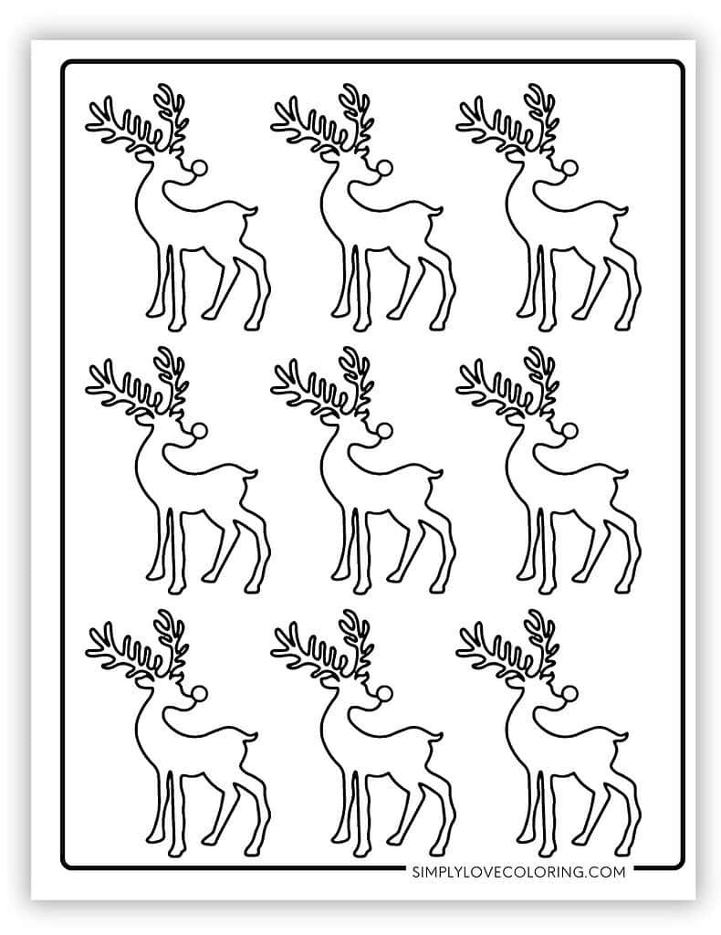 Reindeer Templates Free PDF Printables Simply Love Coloring Reindeer Templates Free PDF Printables Simply Love Coloring