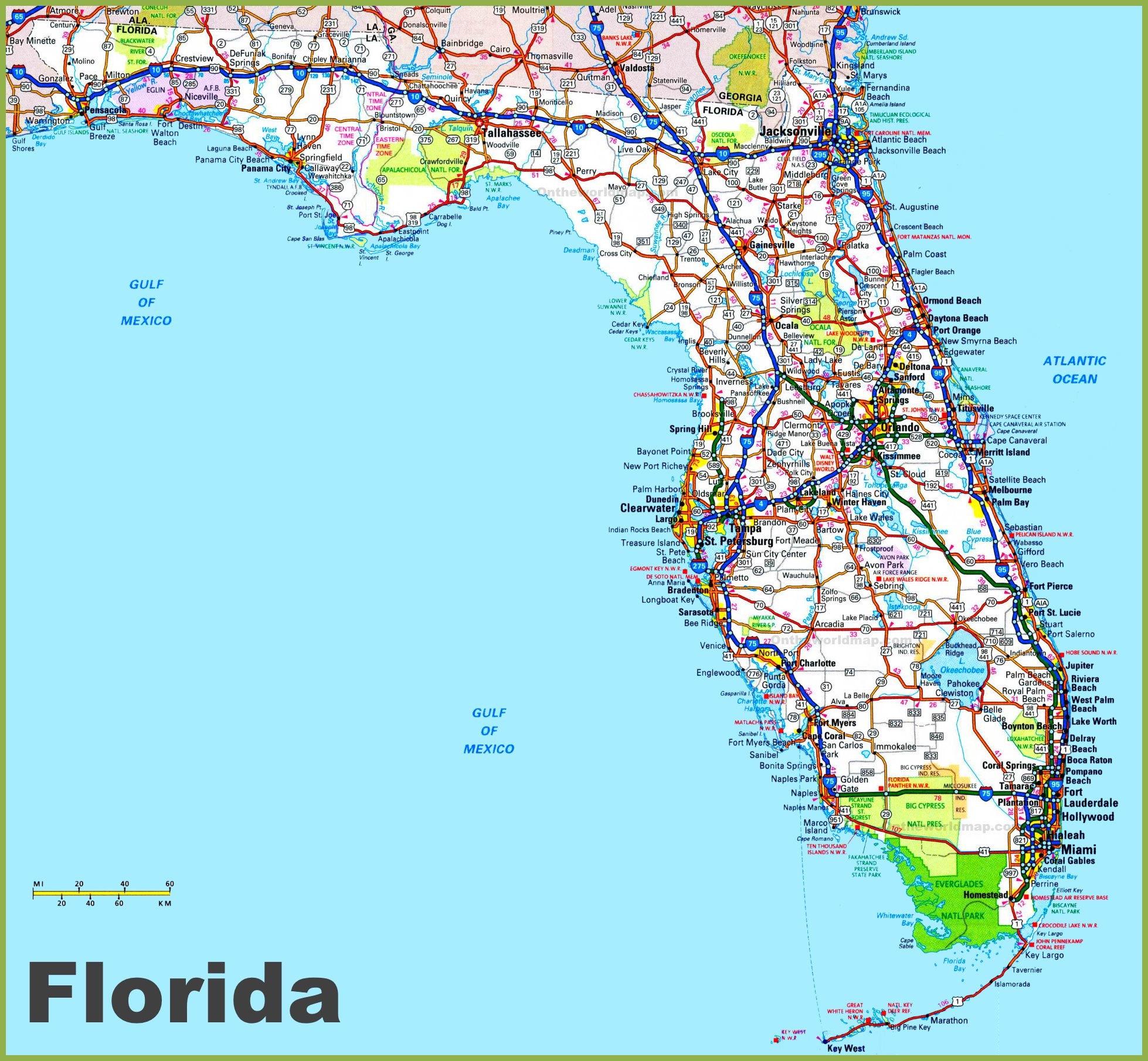 printable map of florida